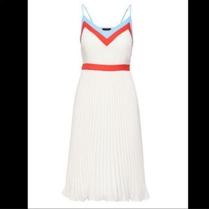 Banana republic white color block dress new